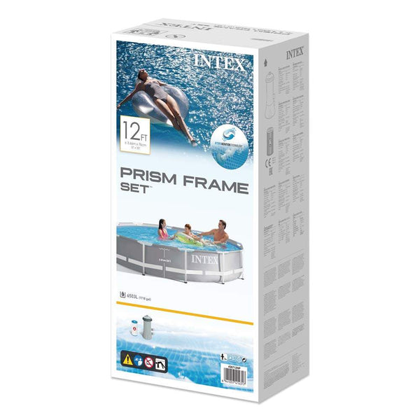 Intex Prism Frame Pool + Accessories (Water Filter Pump Type "A") | 12 Feet x 2.5 Feet