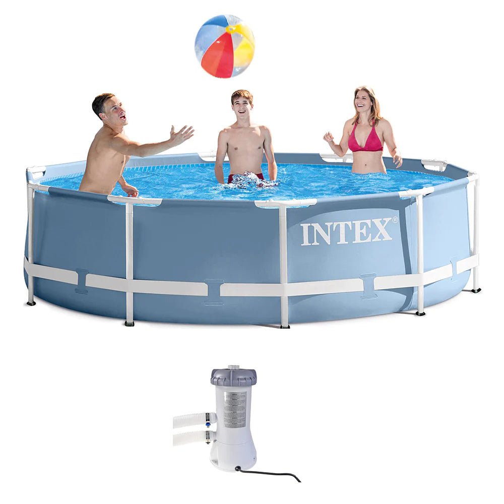 Intex Prism Frame Pool with Filter | 10 Feet x 2.5 Feet