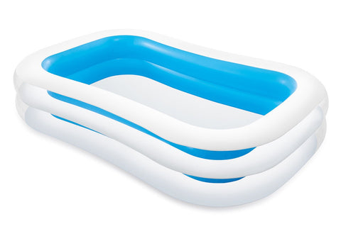 Intex Quick Inflatable Swim Center Family Pool | 8.5 Feet x 5.5 Feet+ x 1.5 Feet+