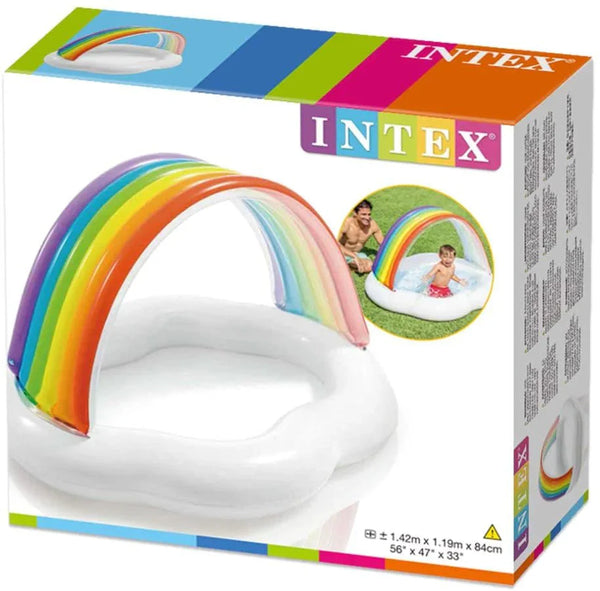 Intex Rainbow Cloud Baby Pool | 4.5 Feet+ x 3.5 Feet+ x 2.5 Feet+