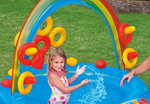 Intex Rainbow Ring Play Center | 10 Feet x 6.4 Feet+ x 4.5 Feet