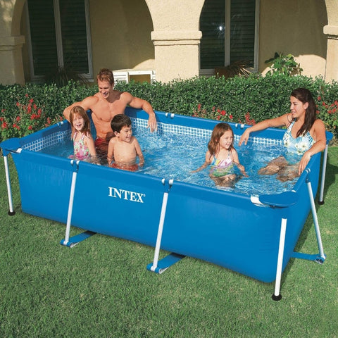 Intex Rectangular Frame Pool | 9.5 Feet+ x 6.5 Feet x 2 Feet+