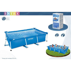 Intex Rectangular Frame Pool | 9.5 Feet+ x 6.5 Feet x 2 Feet+