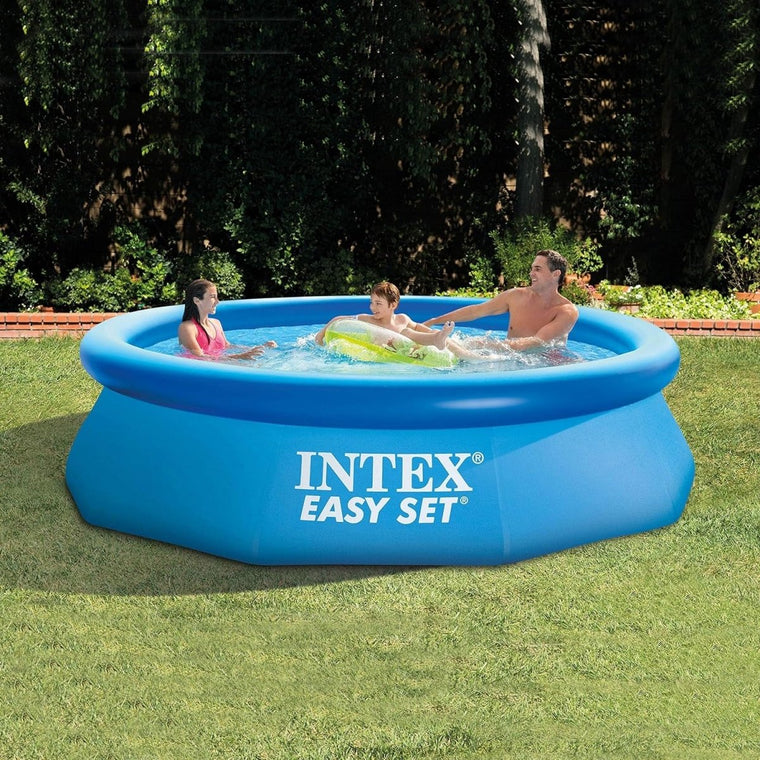 Intex Round Easy Set Pool with Filter Pump | 10 Feet x 2.5 Feet