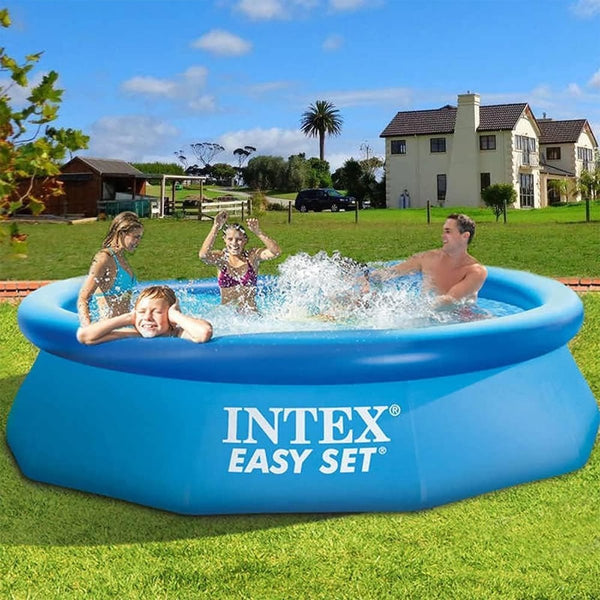 Intex Round Easy Set Pool with Filter Pump | 10 Feet x 2.5 Feet