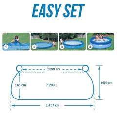 Intex Round Easy Set Pool with Filter Pump | 15 Feet x 2.5 Feet+