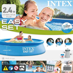 Intex Round Easy Set Pool with Filter Pump | 8 Feet x 2 Feet
