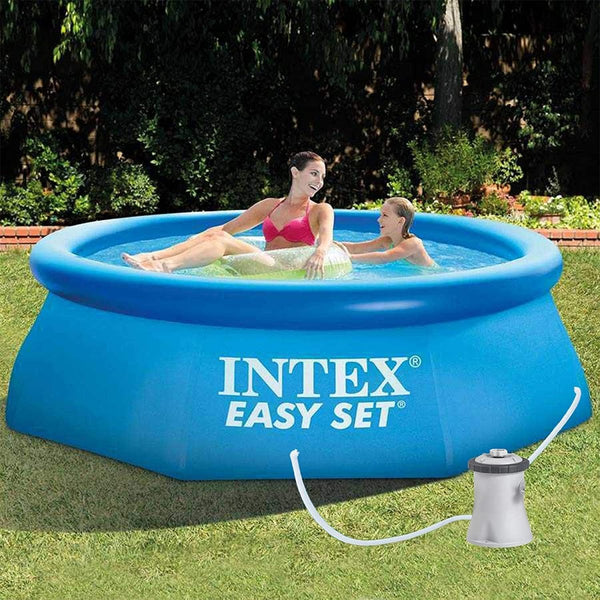 Intex Round Easy Set Pool with Filter Pump | 8 Feet x 2 Feet