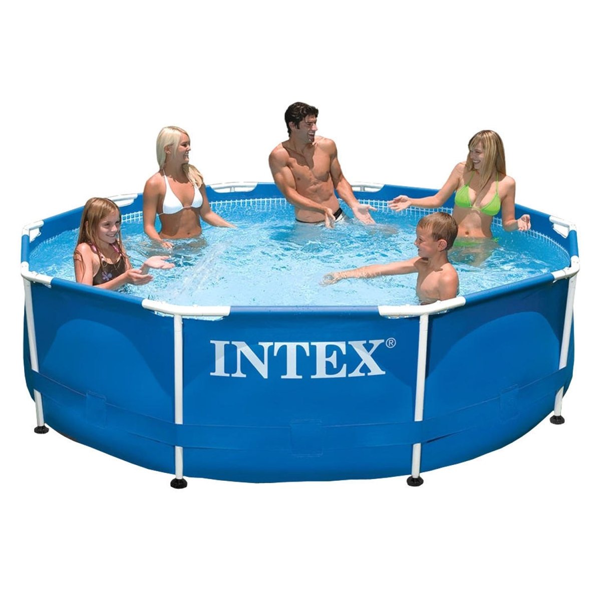 Intex Round Metal Frame Pool | 10 Feet x 2.5 Feet
