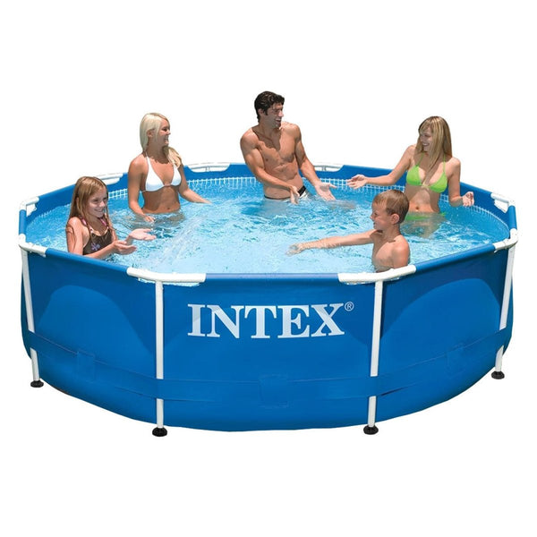 Intex Round Metal Frame Pool | 10 Feet x 2.5 Feet
