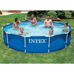 Intex Round Metal Frame Pool | 12 Feet x 2.5 Feet