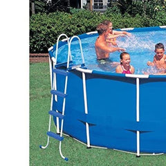 Intex Round Metal Frame Pool Set with Accessories | 15 Feet x 4 Feet