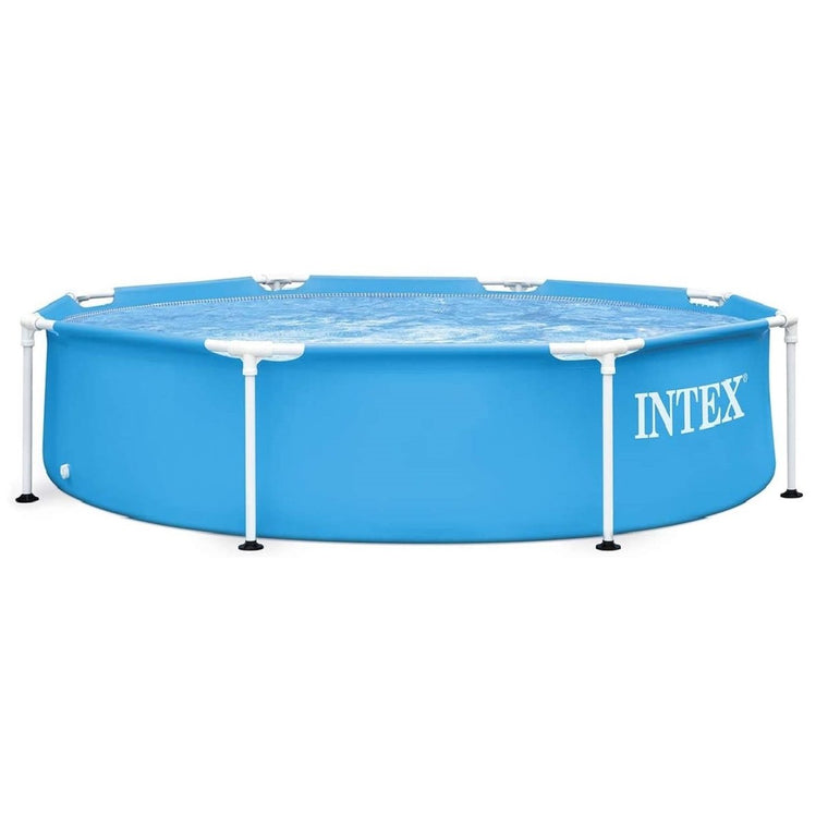 Intex Round Metal Frame Swimming Pool | 8 Feet x 1.5 Feet+
