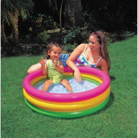Intex Sunset Glow Baby Pool | 2.5 Feet+ x 0.5 Feet+