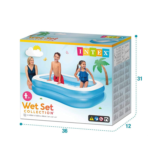 Intex Swim Center Family Swimming Pool | 6.5 Feet+ x 5 Feet x 1.5 Feet
