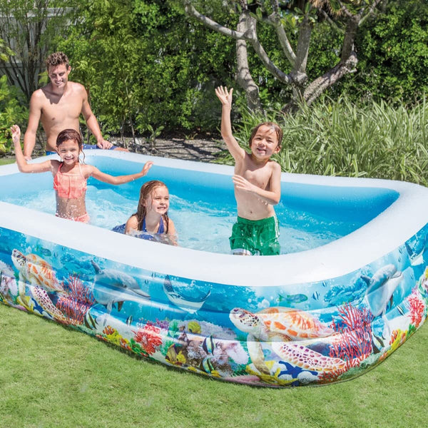 Intex Swim Center Tropical Reef Family Pool | 10 Feet x 6 Feet x 1.5 Feet+