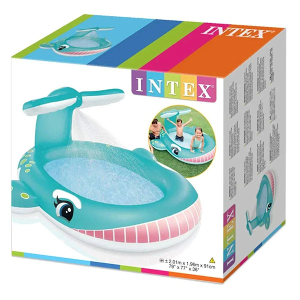 Intex Whale Spray Pool Center | 6.5 Feet x 6 Feet+ x 3 Feet