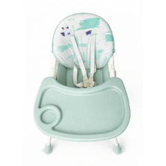 Kidilo Premium 3-in-1 Convertible Baby Feeding High Chair with Wheels