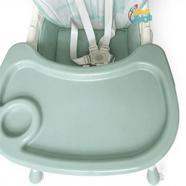 Kidilo Premium 3-in-1 Convertible Baby Feeding High Chair with Wheels