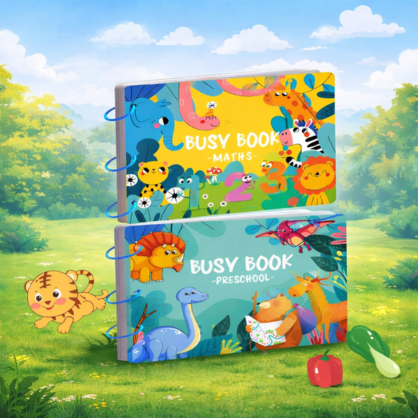 Kids Busy Book Set – Preschool Learning & Maths Activity Folder