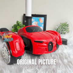 Kids Car-Style Kick Scooter with Adjustable Height