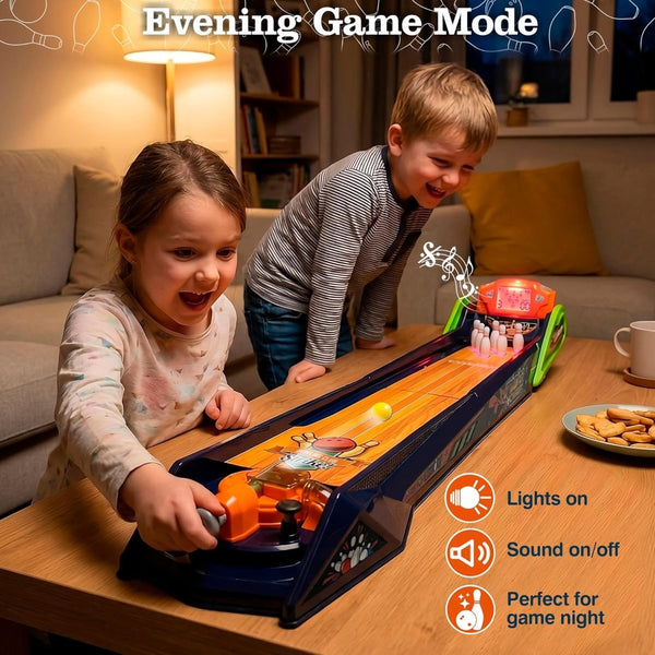 Kids Electronic Bowling Game Set – Automatic Scoring Bowling Alley