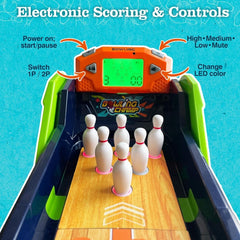 Kids Electronic Bowling Game Set – Automatic Scoring Bowling Alley