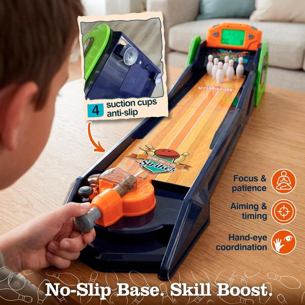 Kids Electronic Bowling Game Set – Automatic Scoring Bowling Alley