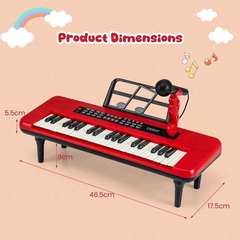 Kids Electronic Keyboard Piano with Microphone – Musical Learning & Performance Set