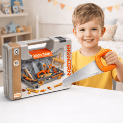 Kids Engineering Tool Set – STEM Construction &  DIY Building Kit with Storage Case