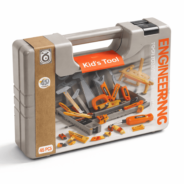 Kids Engineering Tool Set – STEM Construction &  DIY Building Kit with Storage Case