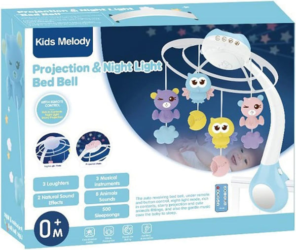 🌙 Kids Melody Cot Mobile with Projection, Music & Night Light