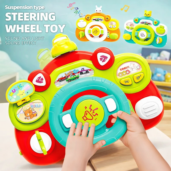 Kids Musical Steering Wheel – Driving Simulator with Lights & Car Sounds