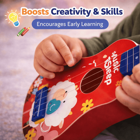Kids Musical Ukulele Guitar – Colorful Learning Instrument with Fun Sound