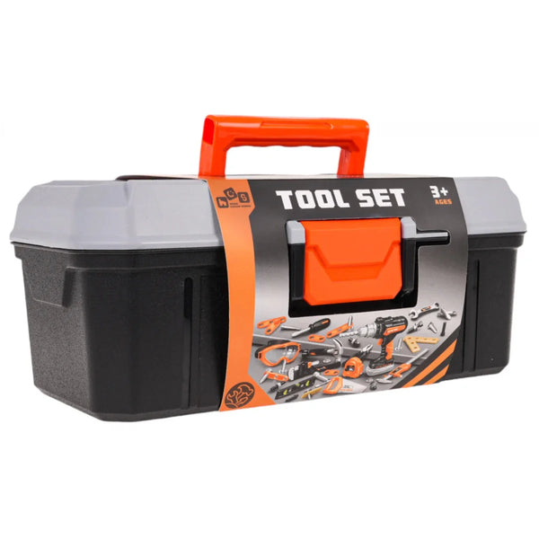 Kids Portable Tool Box Set – Storage Case with Pretend Play Tools | 40Pcs