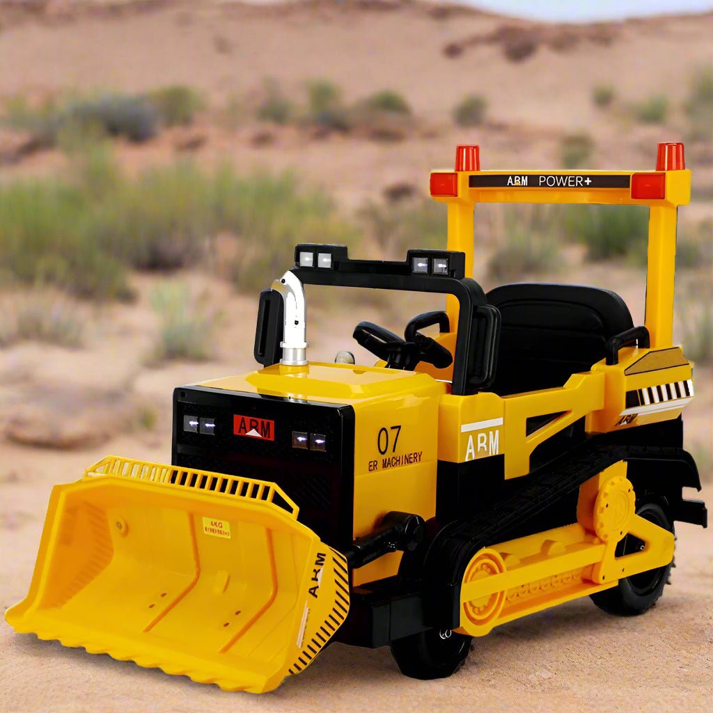 Kids Ride-On Excavator Digger – 12V Battery, Parental Remote & Music