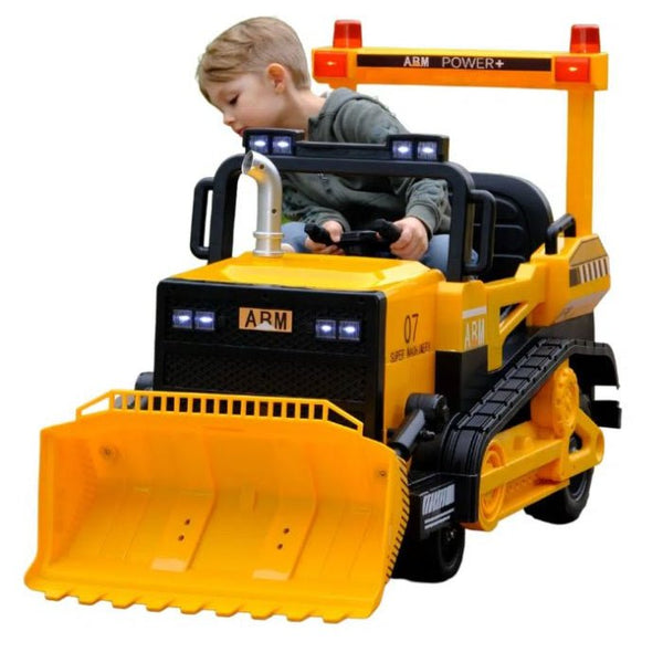 Kids Ride-On Excavator Digger – 12V Battery, Parental Remote & Music