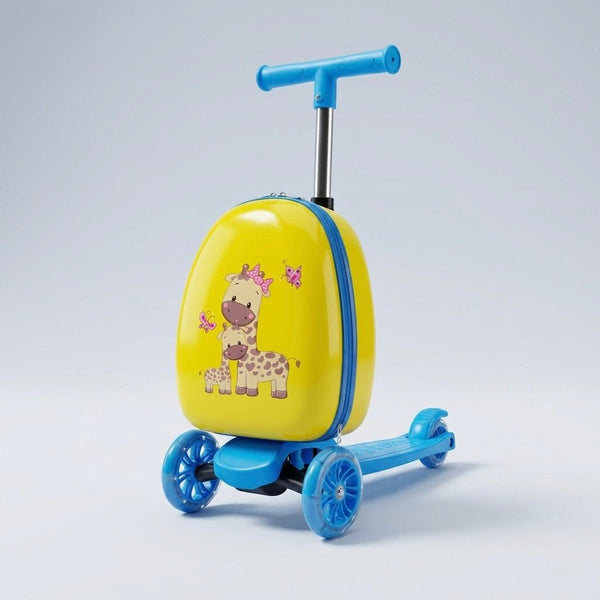 Kids Scooter Backpack – Unicorn or Giraffe Ride-On Trolley Bag