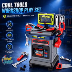 Kids Tool Trolley Workshop Set – 41Pcs Pretend Repair & Construction Play Kit