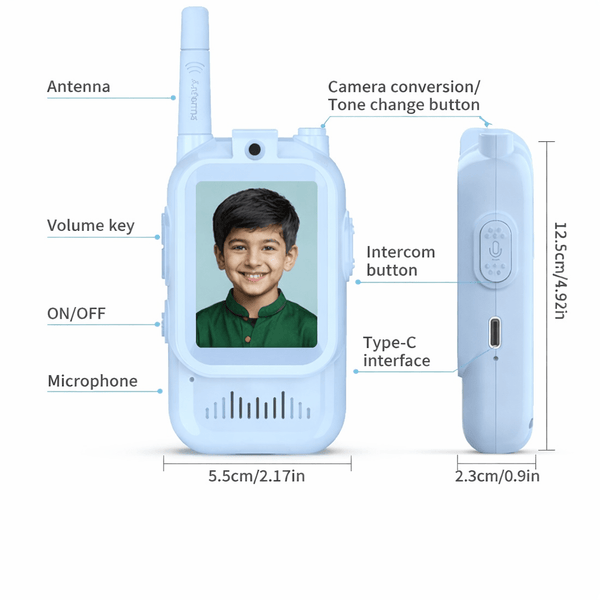 Kids Video Walkie Talkie Camera – HD Video Calling Communication Device
