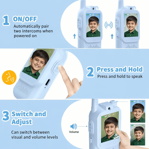 Kids Video Walkie Talkie Camera – HD Video Calling Communication Device