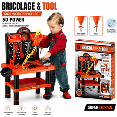 Kids Workshop Tool Bench – Interactive Builder Play Station