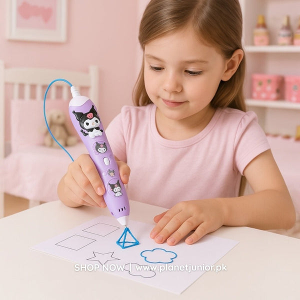 Kuromi 3D Printing Pen – Rechargeable & Safe for Kids!