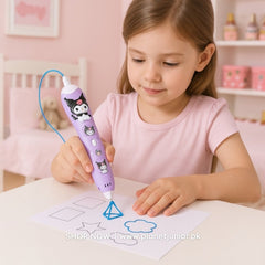 Kuromi 3D Printing Pen – Rechargeable & Safe for Kids!