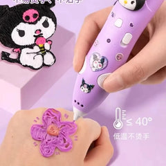 Kuromi 3D Printing Pen – Rechargeable & Safe for Kids!
