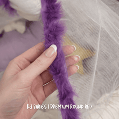 Lilac Cloud Reversible Premium Baby Round Cot & Play Mat