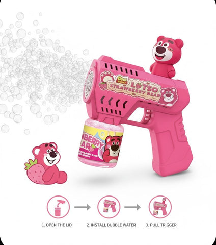 Strawberry Bear Bubble Gun | Whack-a-Mole Interactive Bubble Blaster
