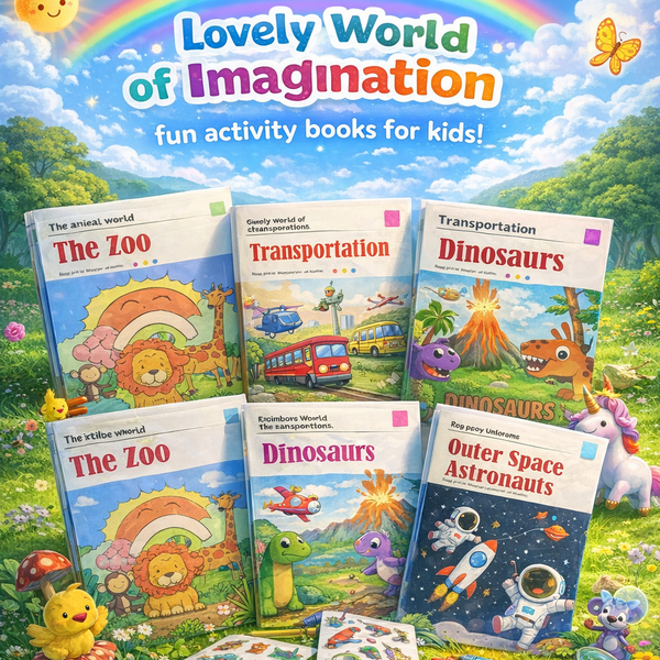 Lovely World of Imagination – Kids Activity & Learning Book Set