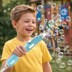 Magic Bubble Gun Pen with Lights & Music – Kids Automatic Bubble Blower