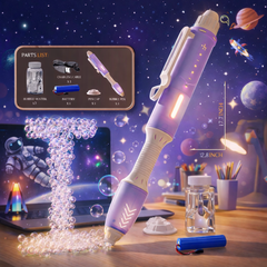 Magic Bubble Gun Pen with Lights & Music – Kids Automatic Bubble Blower